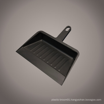Plastic Dustpan 12" Flat Edge - Black